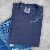 Hudson Explorers Faux Stitched Mascot Tee/Crewneck