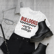 Canton City Bulldogs Checkered Pride Tee/Crewneck