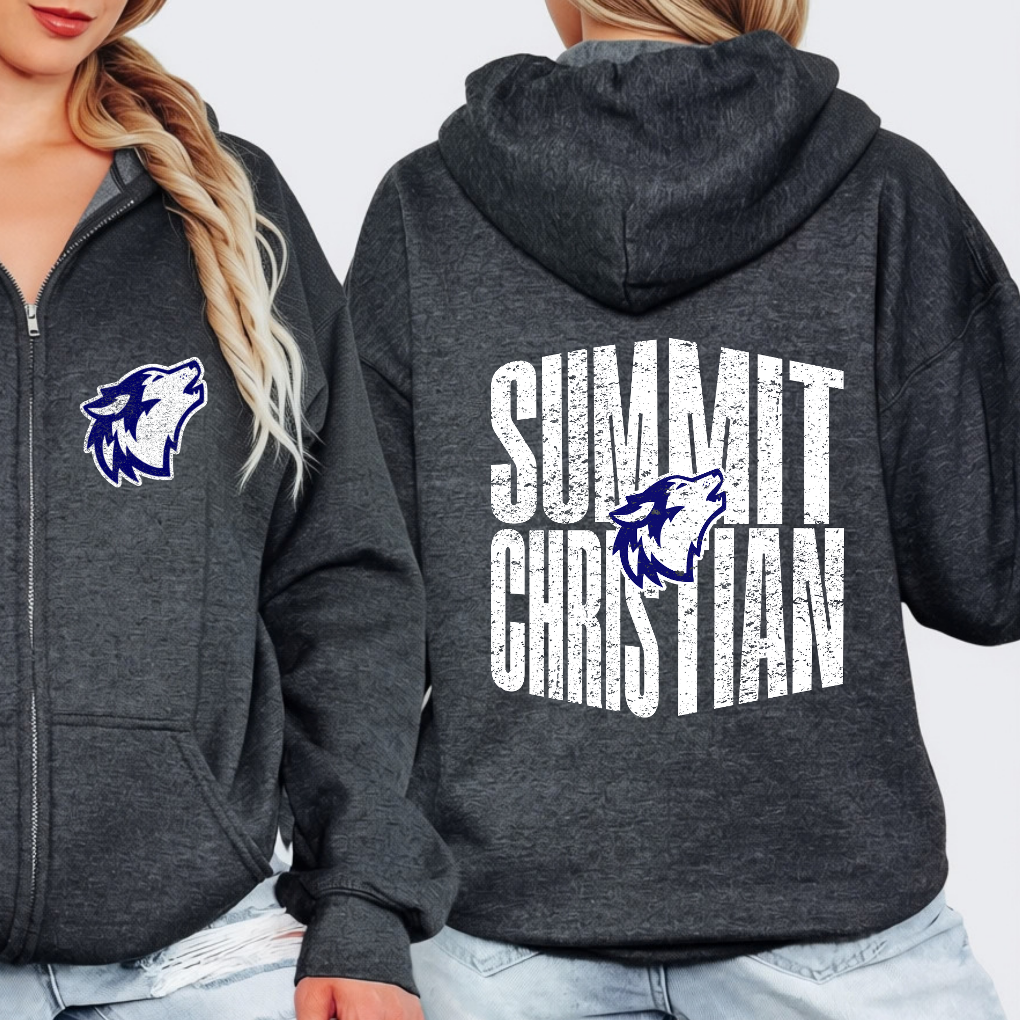Summit Christian Victory Block Full Zip Hoodie