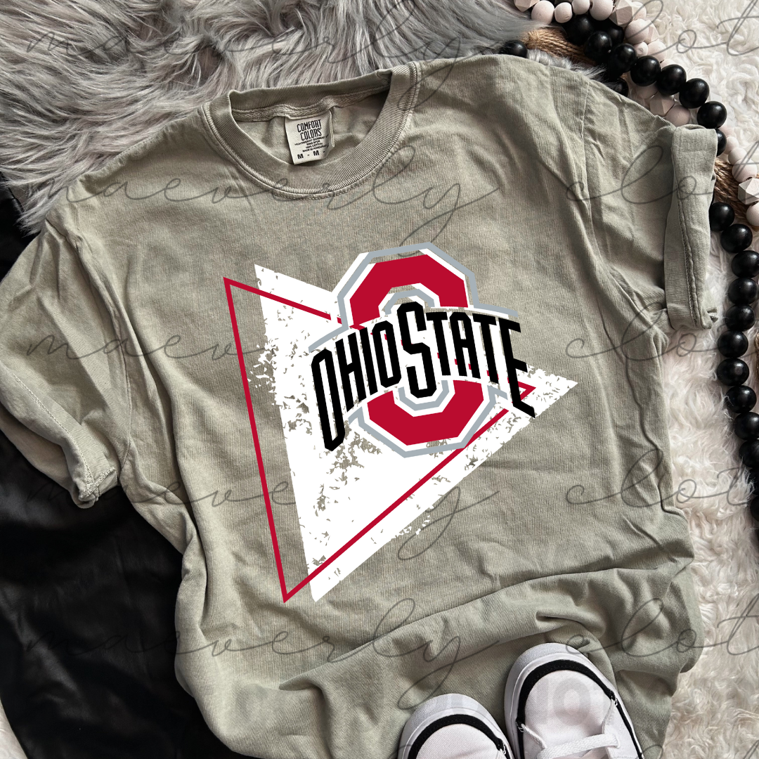 Ohio State Retro Edge Mascot Tee/Crewneck