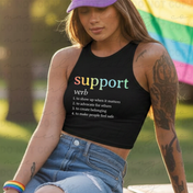 Support is a Verb Graphic