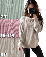 Everyday Ease Ribbed Henley PREORDER