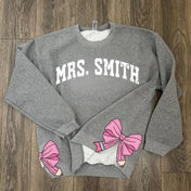 Teacher Bow Crewneck Sweatshirt - PREORDER