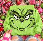 Just the Grinchy Face Crewneck Sweatshirt