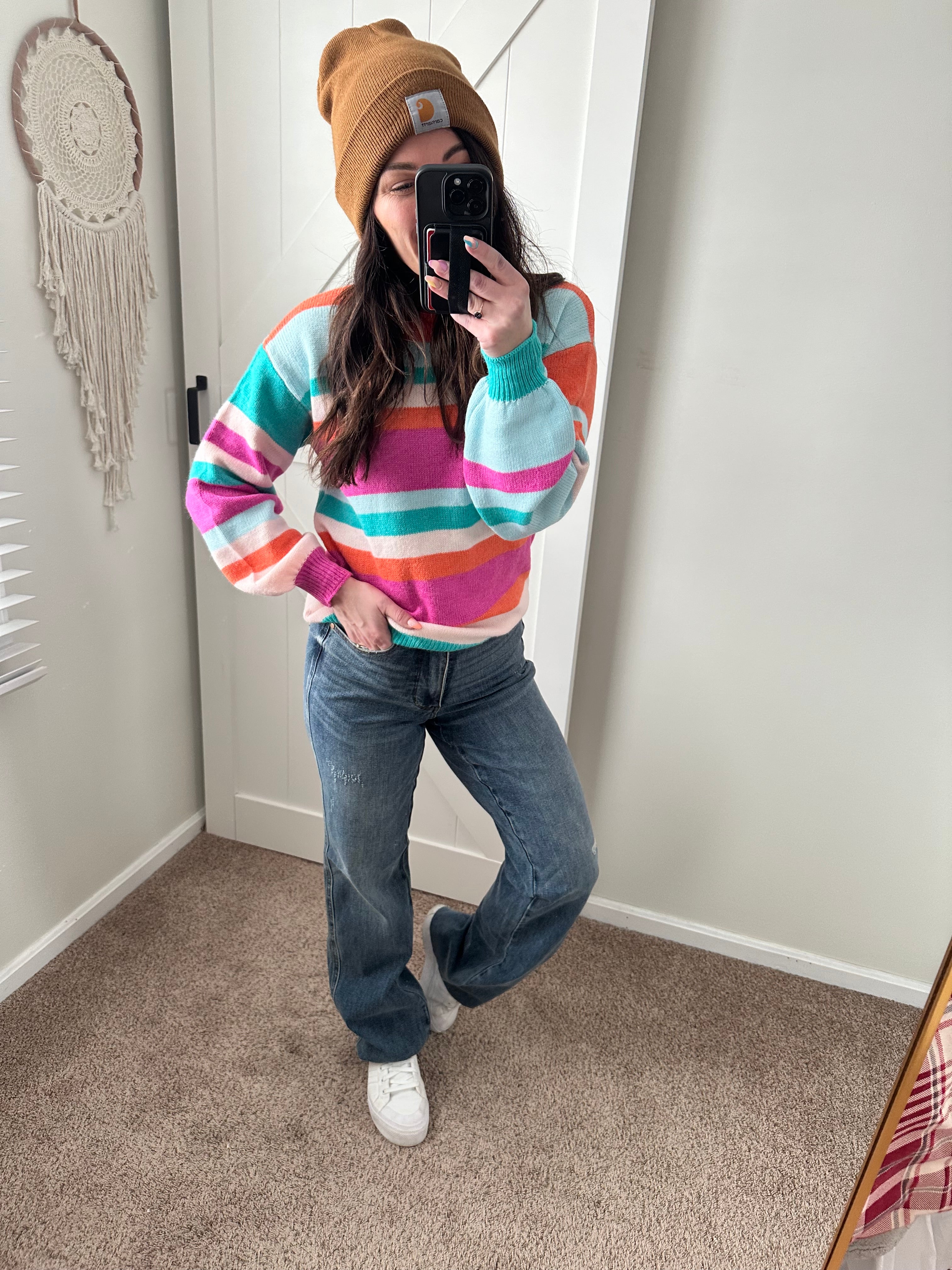 Sunset Bliss Striped Sweater - PREORDER