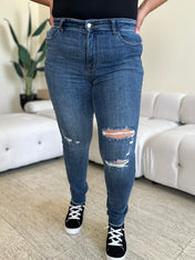 Judy Blue High Waist Distressed Skinny Jeans