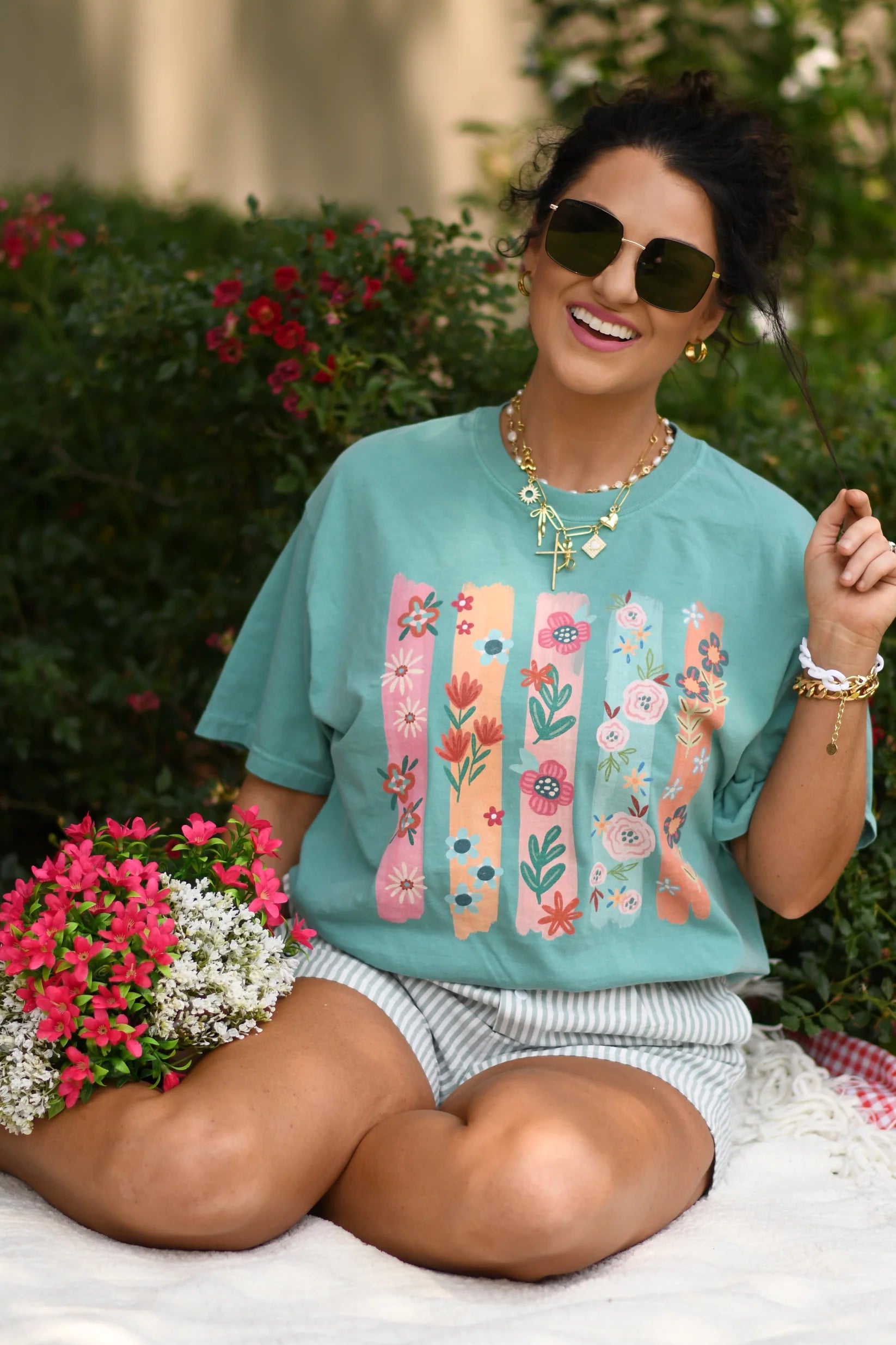 Flower Swatch Tank/Tee