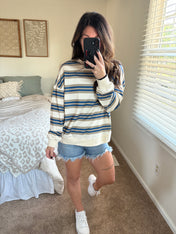 Casual Comfort Striped Pullover PREORDER
