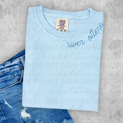 Faux Stitched Graphic || Mark Twain River Otters