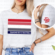 Ombre Stripes || Diamond Boys Dugout Shop