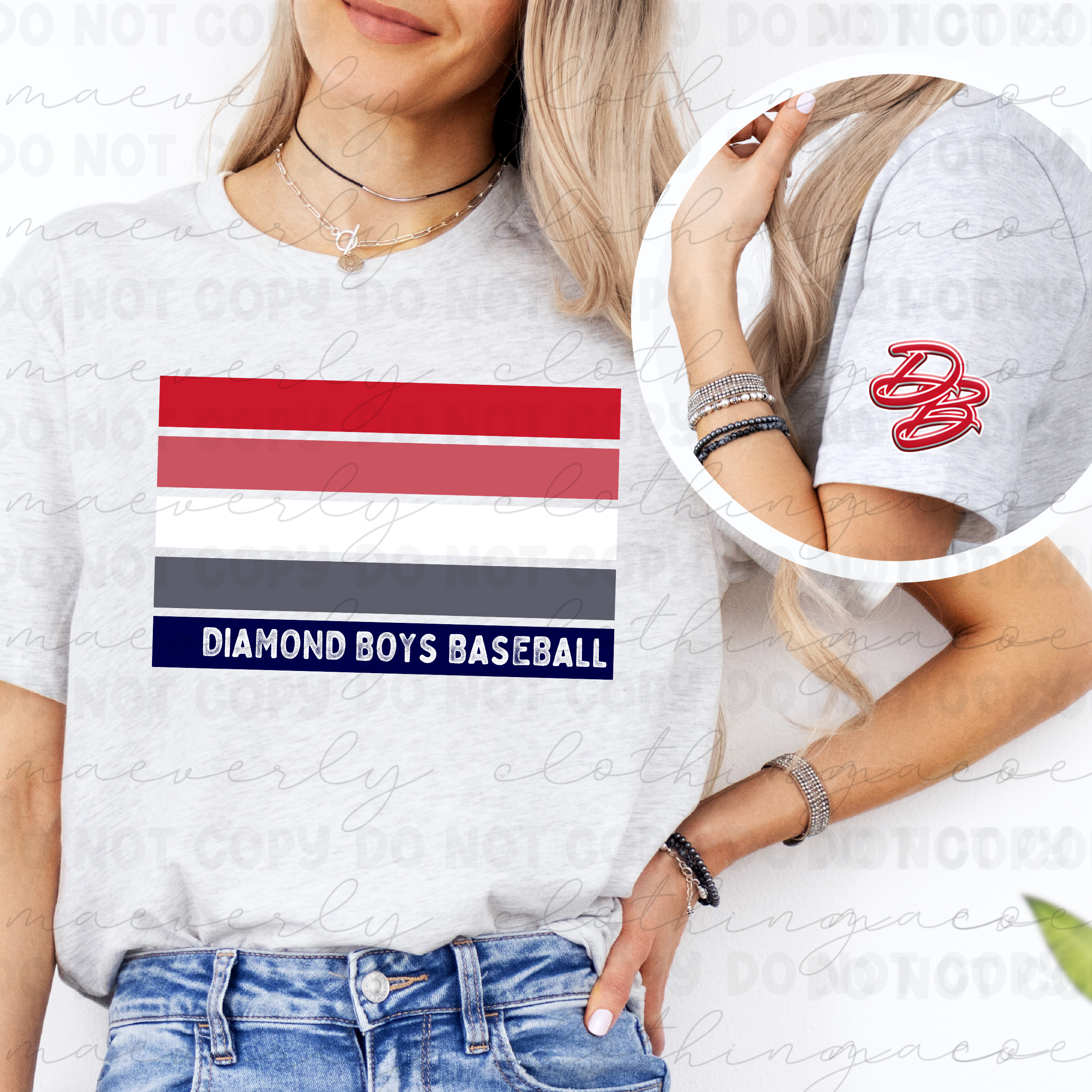 Ombre Stripes || Diamond Boys Dugout Shop