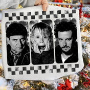 Checkered Home Alone B/W Tee/Crewneck