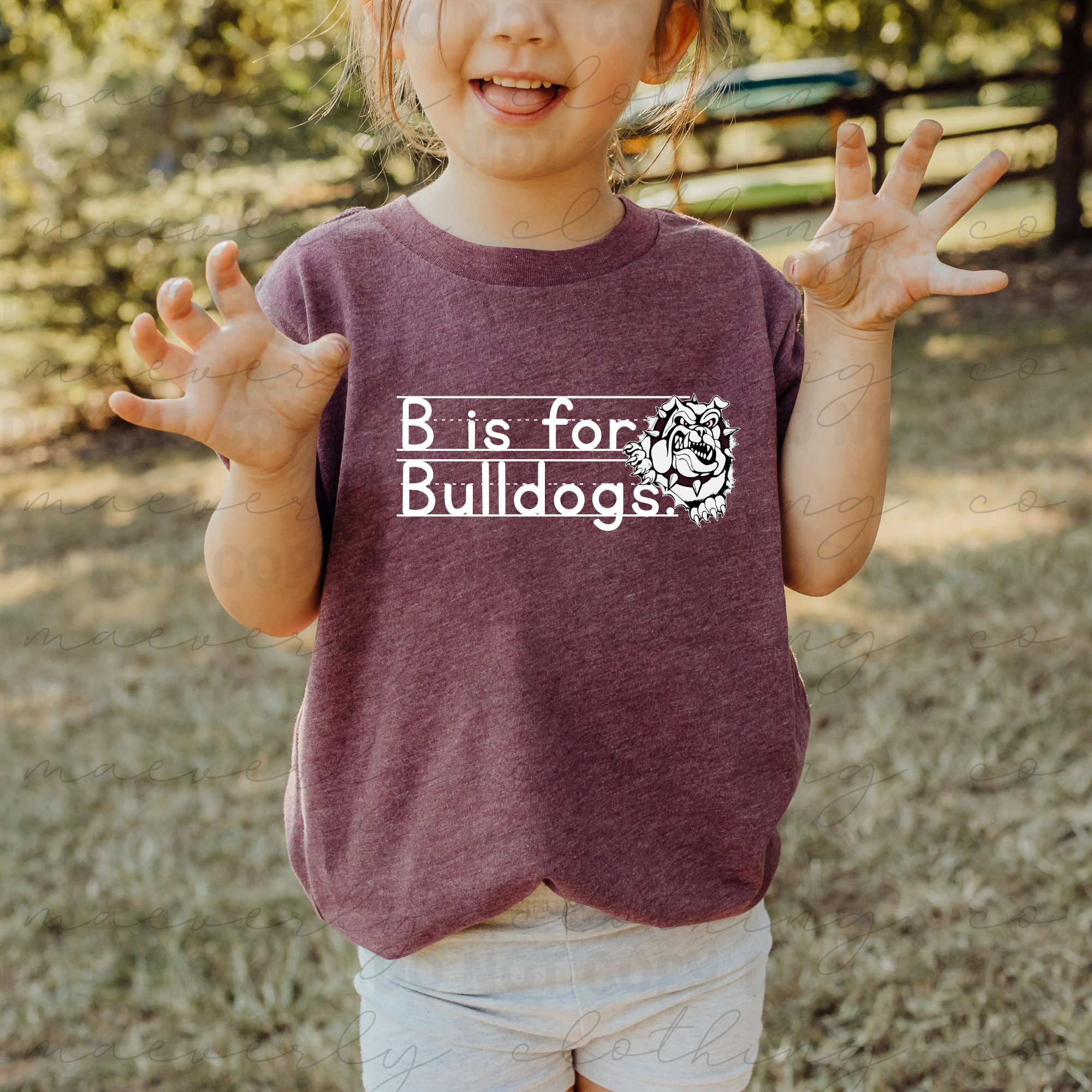 B is for Bulldog Graphic || Woodridge Bulldogs