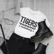 Twinsburg Tigers Checkered Pride Tee/Crewneck