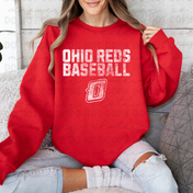 Ohio Reds Monotoned Distressed Team Graphic
