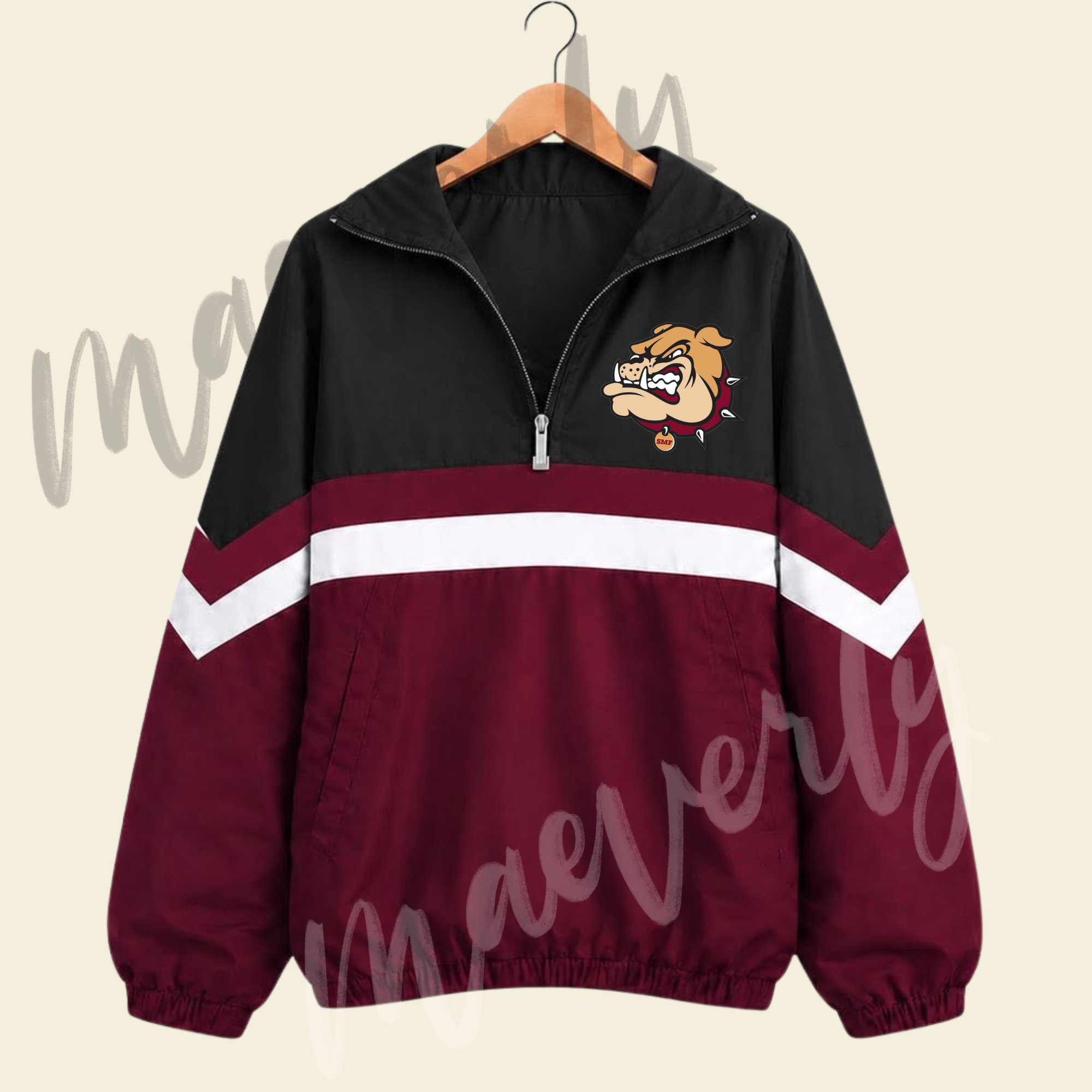 The Varsity Club Quarter Zip - Stow Bulldogs Option 1 [ETA 5-6.5 weeks]