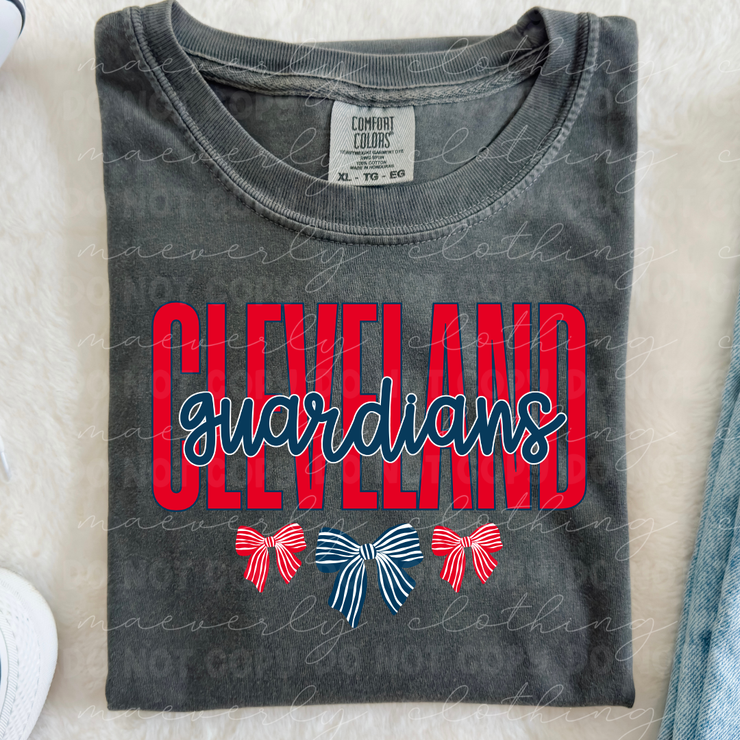 Cleveland Guardians Bows Tee/Crewneck