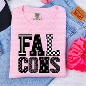 Field Falcons Pink Out Block Letters Tee/Crewneck