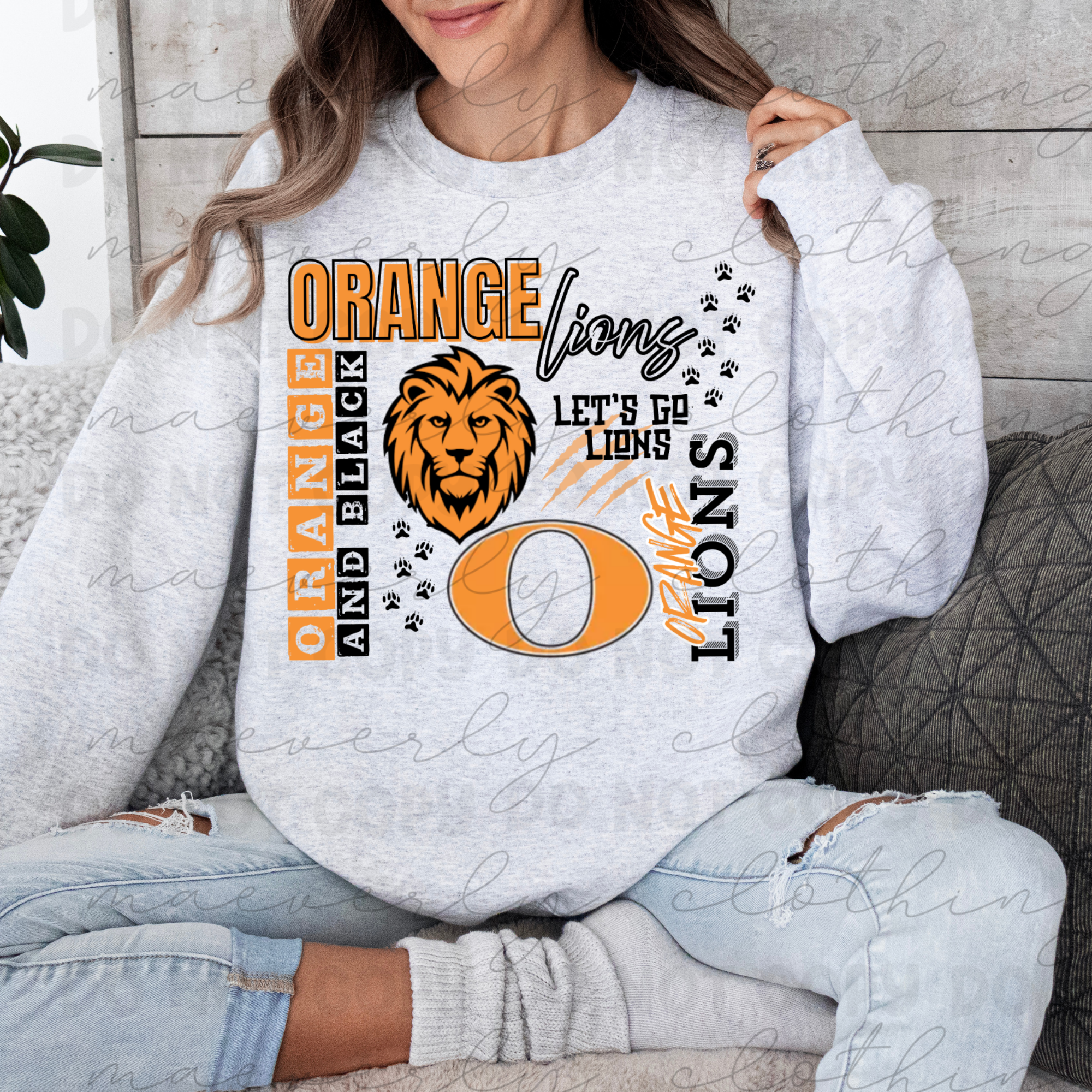 Pep Rally Remix Graphic || Orange Lions