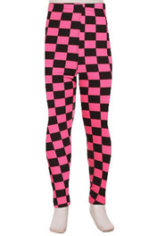 DOORBUSTER - Kids Buttery Soft Leggings - P/B Checkered