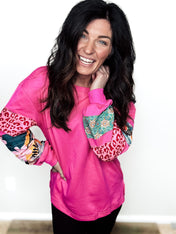 Bright & Bold Patchwork Pullover - PREORDER