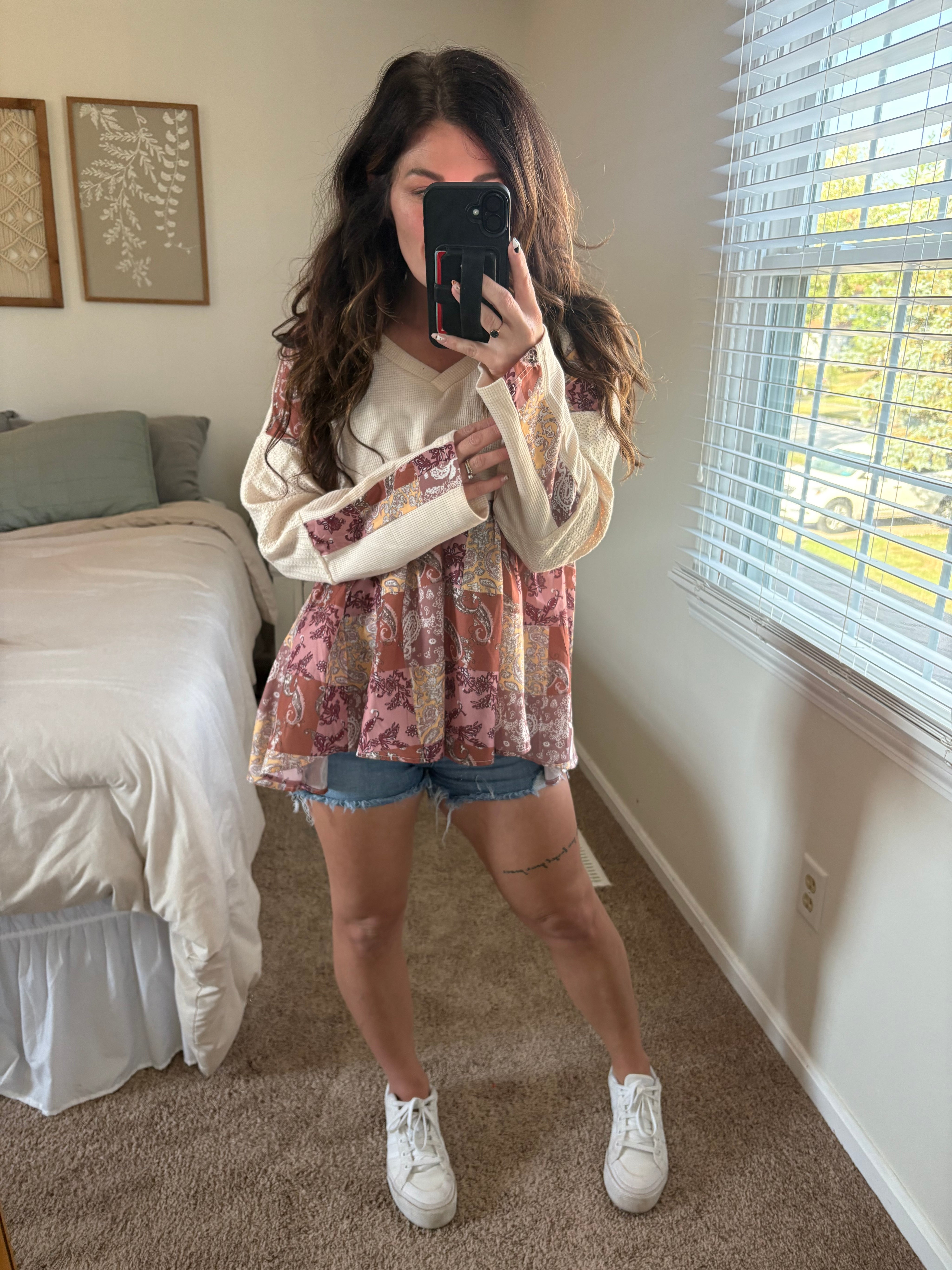 Boho Patchwork Vibes Top PREORDER
