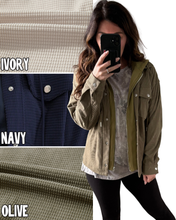 Cozy Grid Zip-Up Hoodie Jacket PREORDER