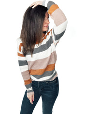 Striped Chic Sweater - PREORDER