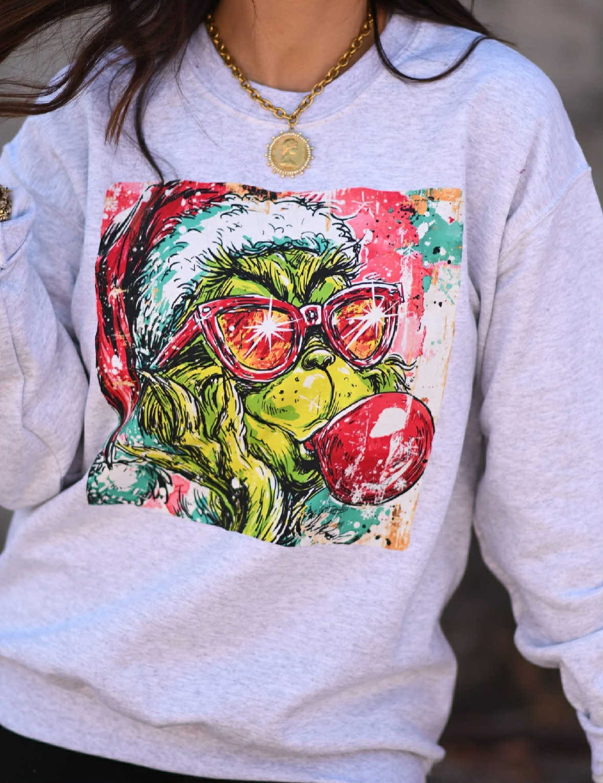 Gorgeous Bubblegum Grinch Tee/Crewneck