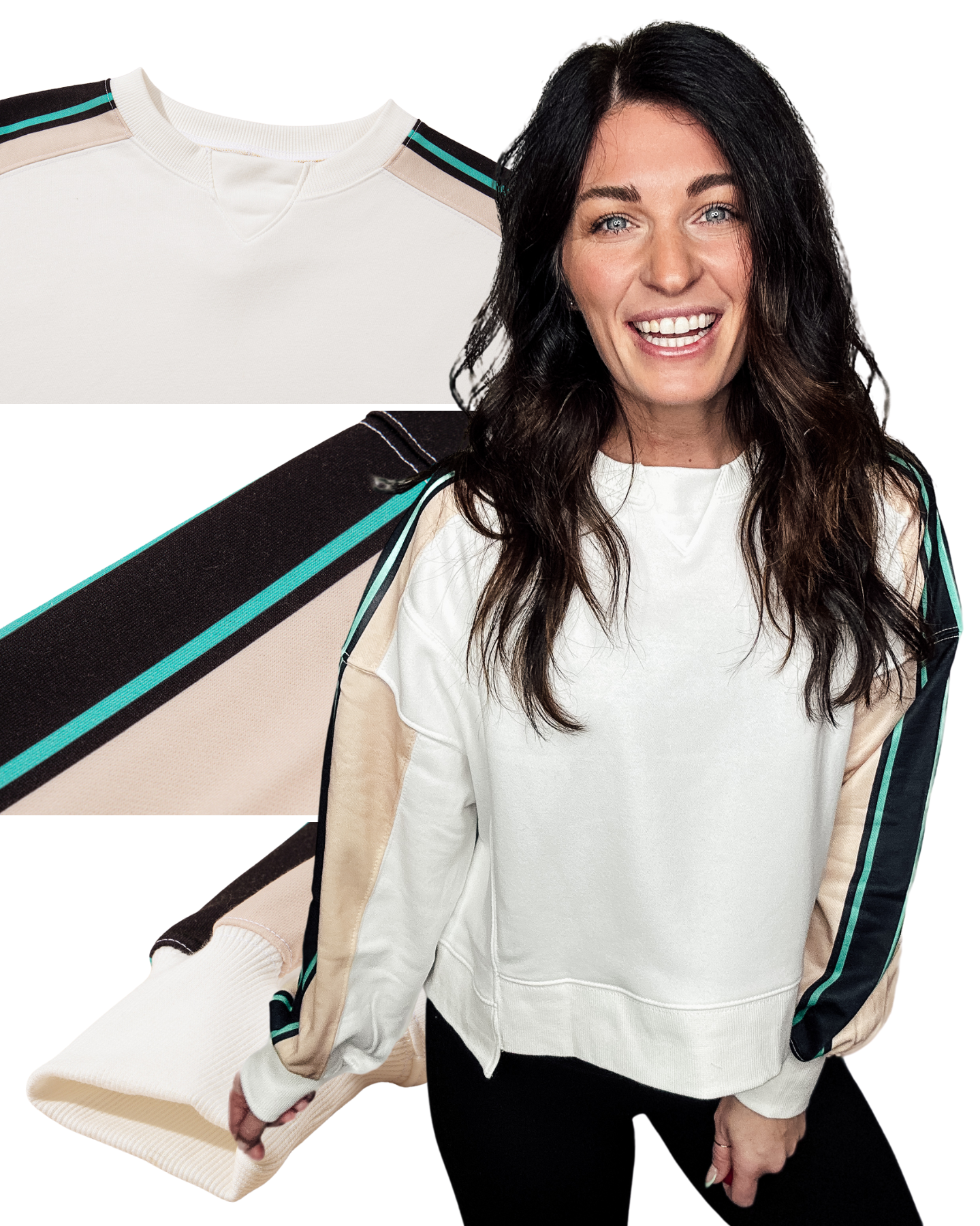 Sporty Chic Stripe Pullover - PREORDER