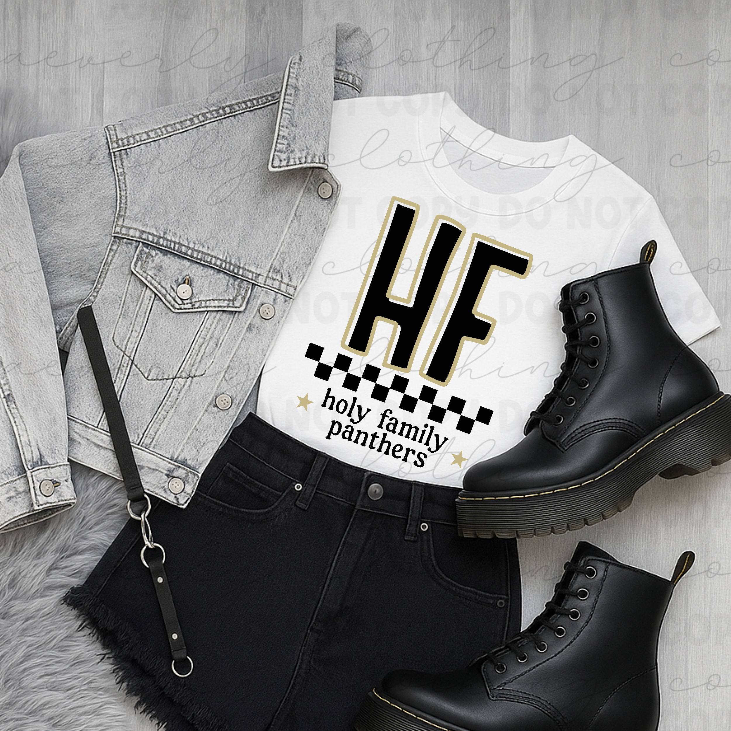 Holy Family Checkered Pride Tee/Crewneck