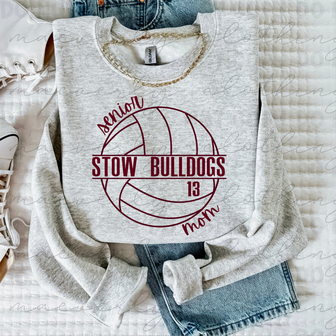 Volleyball Senior Mom Shirt - OPTION 3