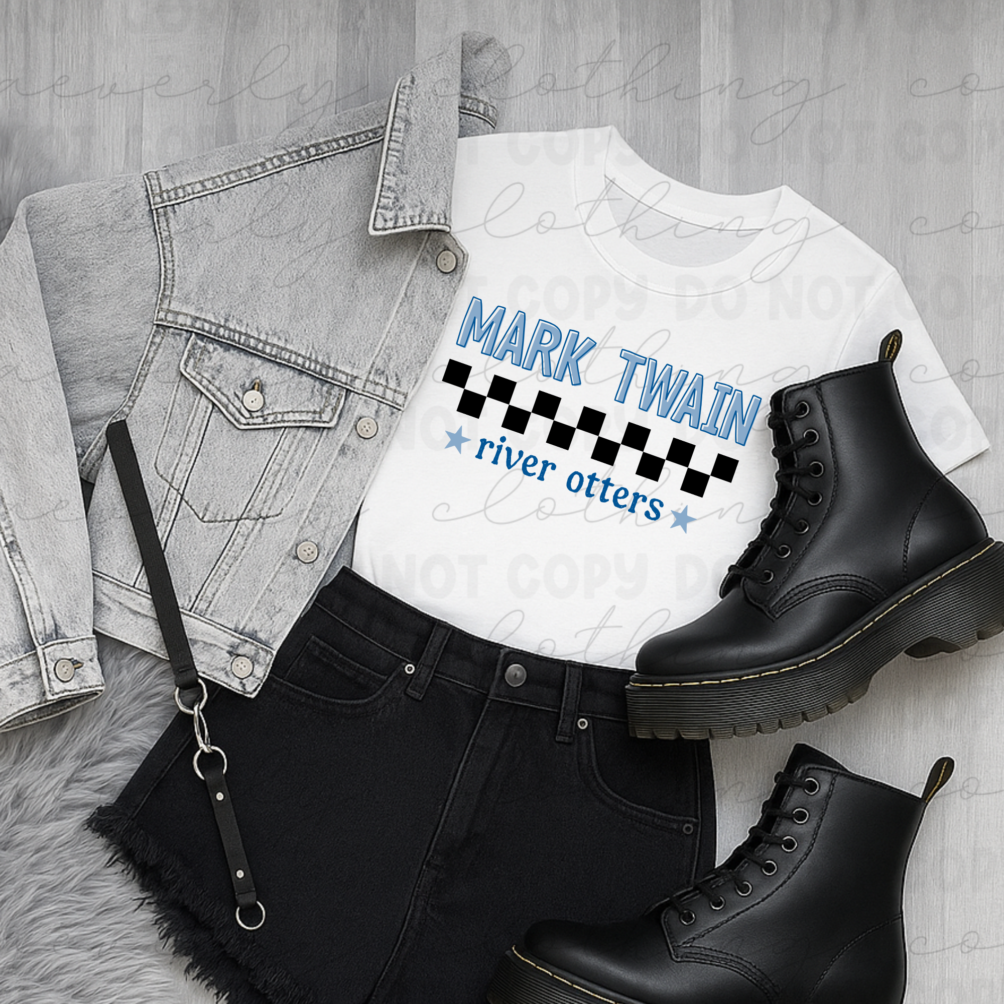 Checkered Pride Graphic || Mark Twain River Otters