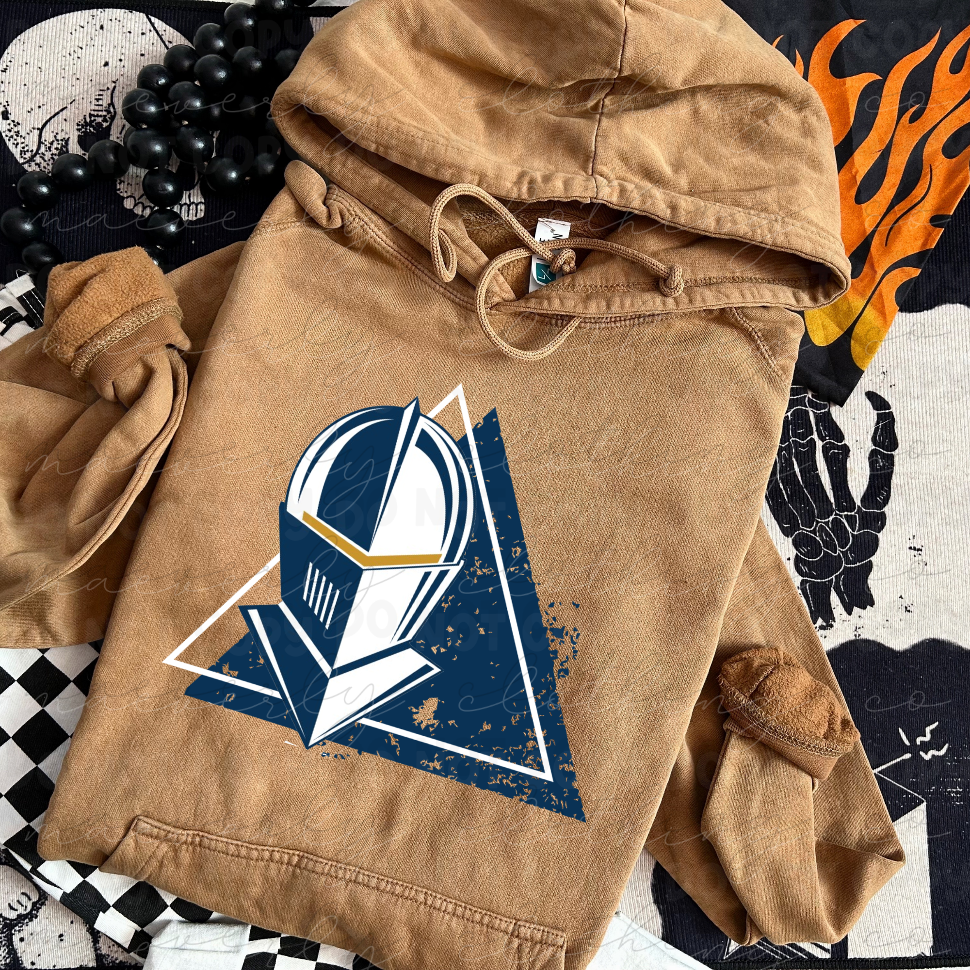 Hoban Knights Retro Edge Mascot Tee/Crewneck