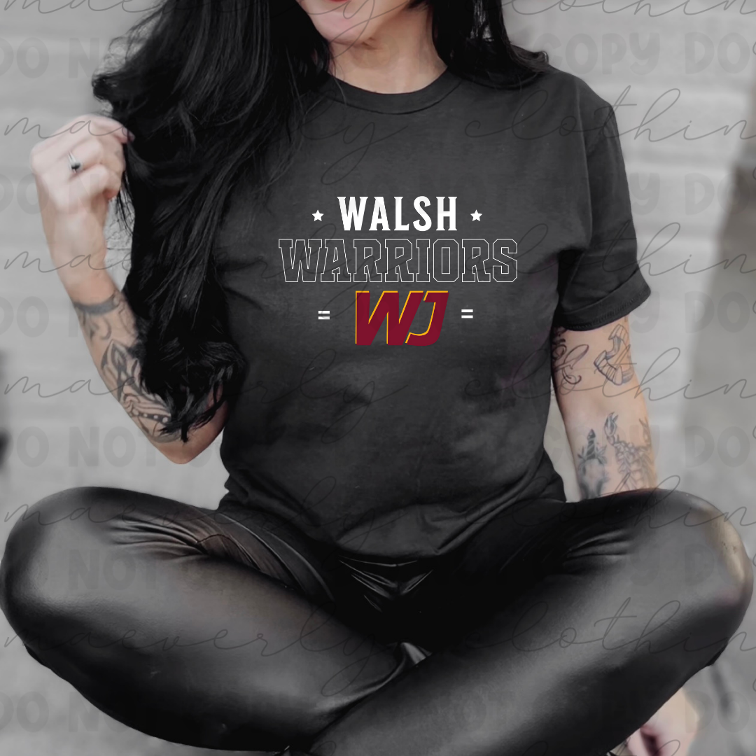 Walsh Warriors Sideline Star Tee/Crewneck