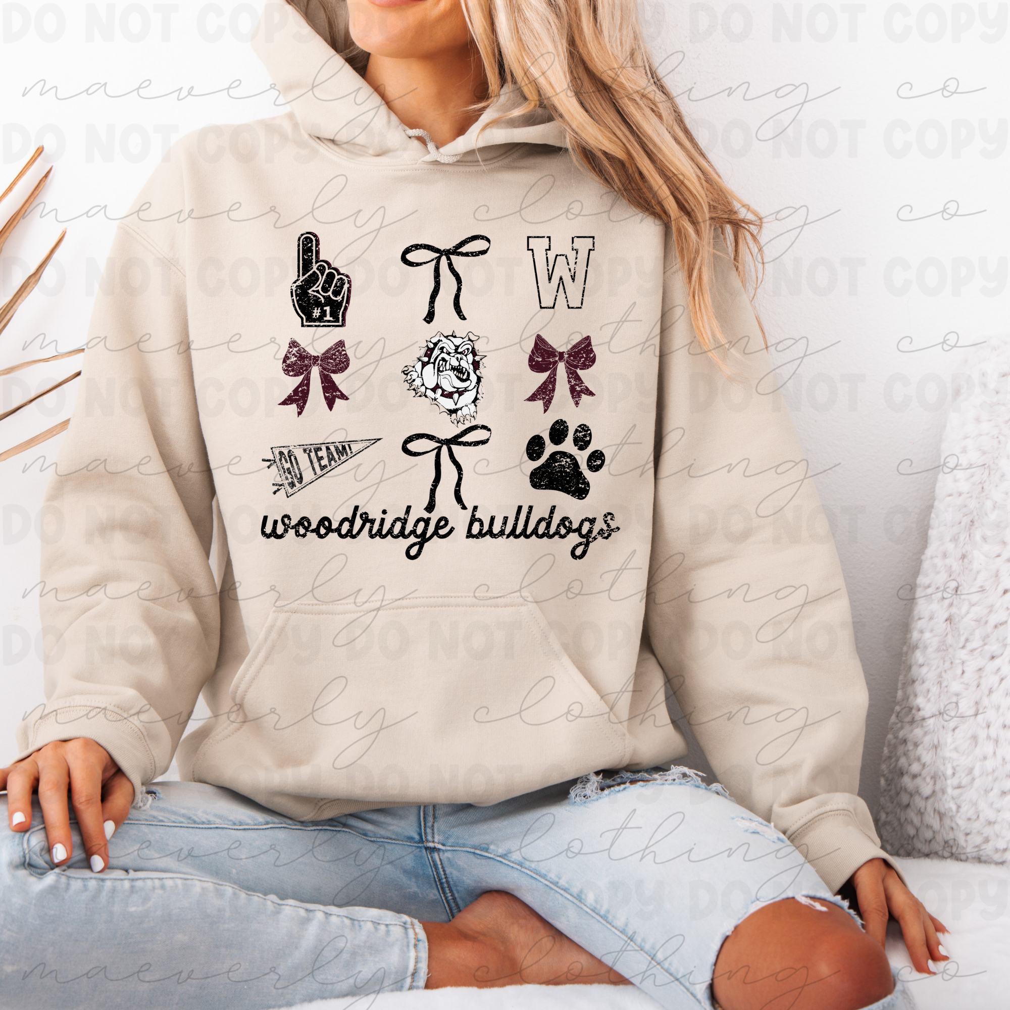 Coquette Spirit Squad Graphic || Woodridge Bulldogs