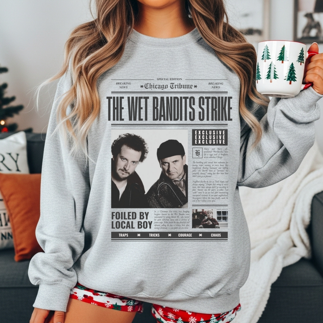 The Wet Bandits Strike Tee/Crewneck