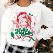 Holly Dolly Christmas Tee/Crewneck