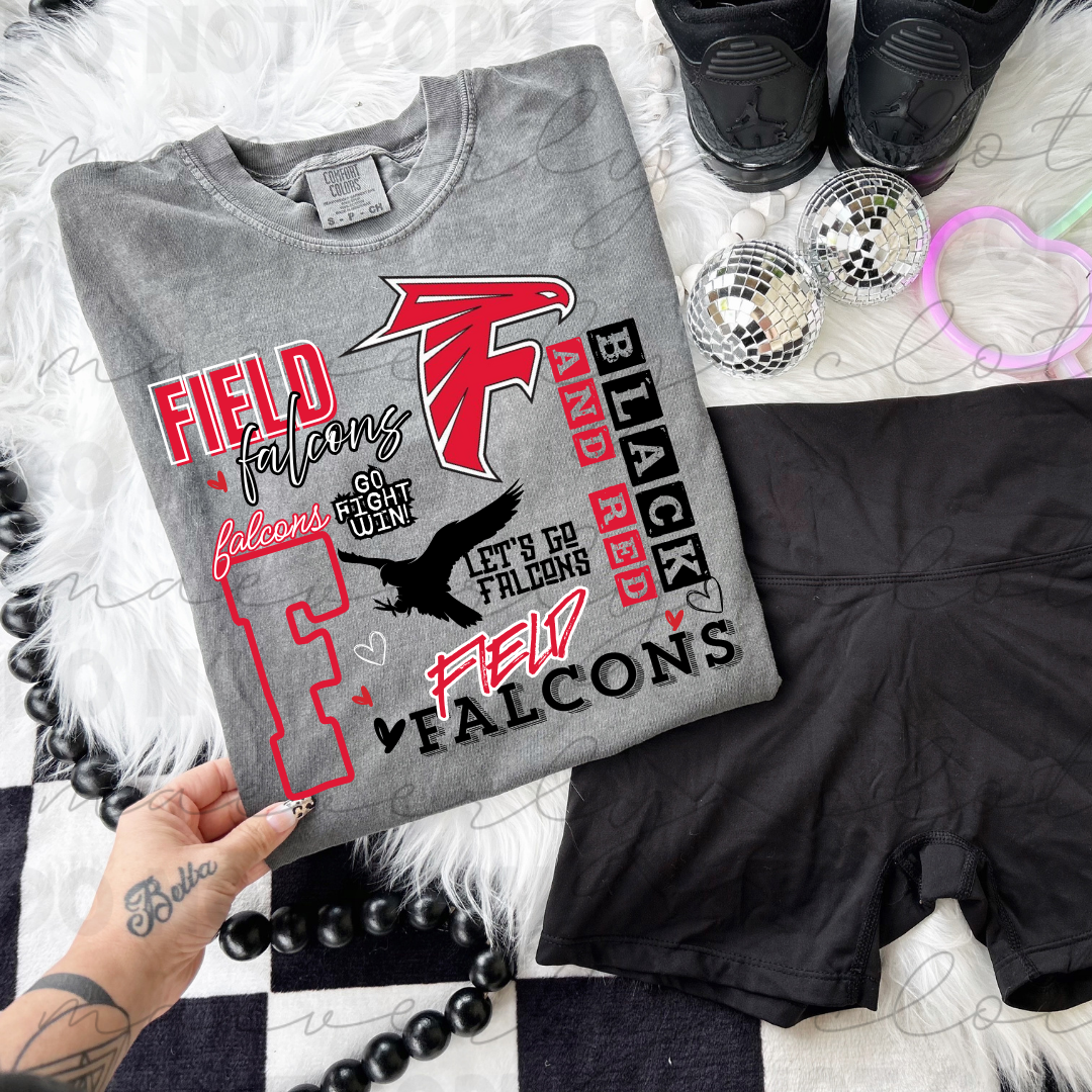 Field Falcons Pep Rally Remix Tee/Crewneck