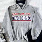 Austintown Fitch Retro Stripe Classic Tee/Crewneck