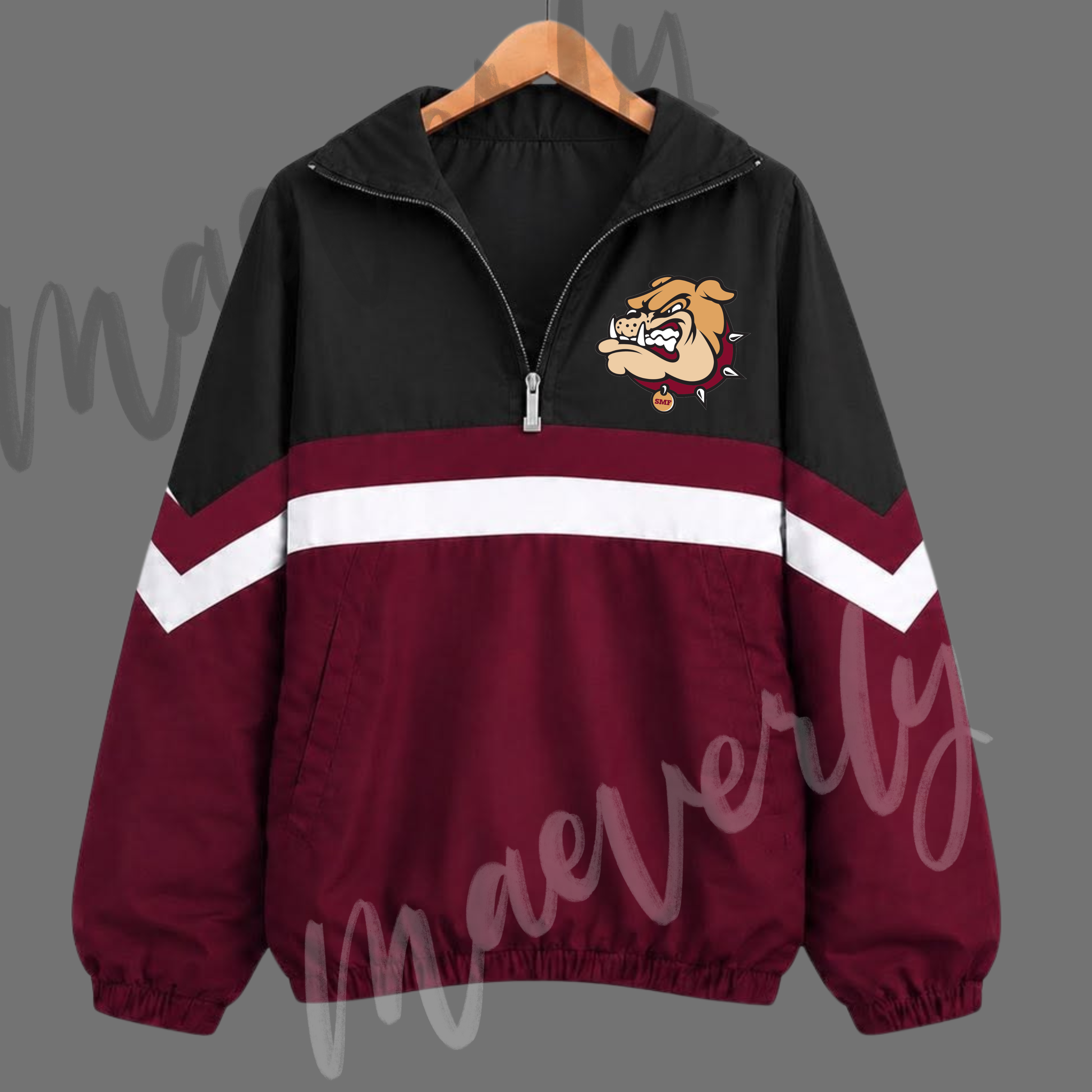 The Varsity Club Quarter Zip - Stow Bulldogs Option 1 [ETA 5-6.5 weeks]