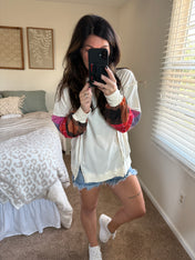 Plaid Pop Pullover PREORDER
