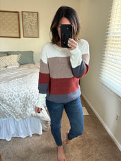 Colorblock Cozy Knit Sweater PREORDER