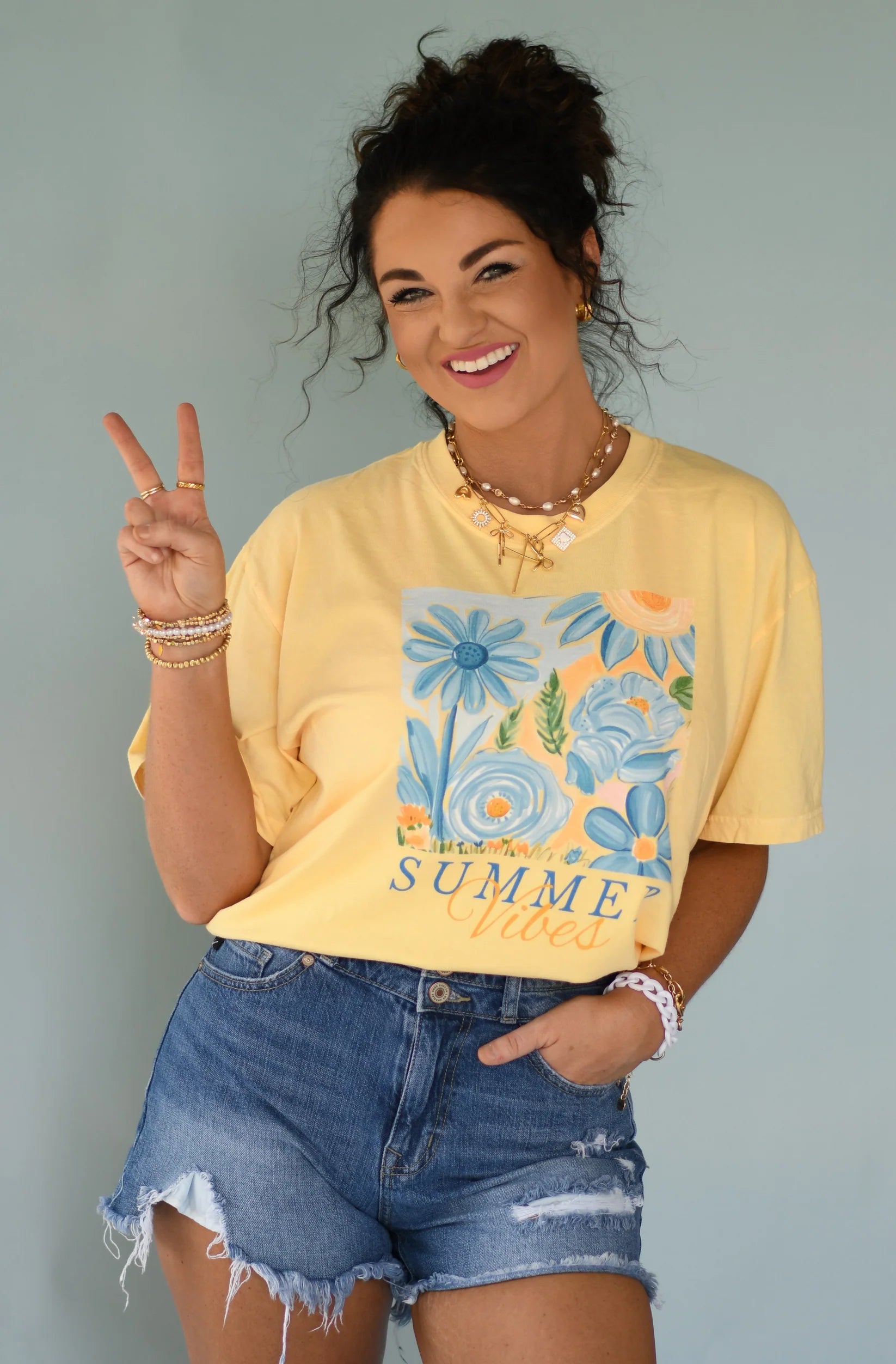 Summer Vibes Florals Tank/Tee