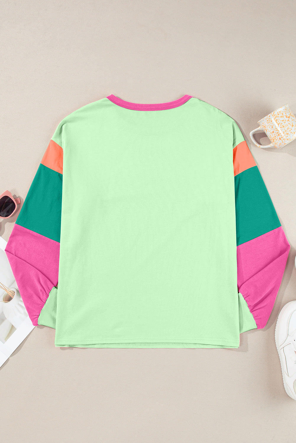 Bright Days Color Block Long Sleeve Top - PREORDER