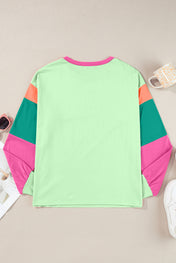 Bright Days Color Block Long Sleeve Top - PREORDER