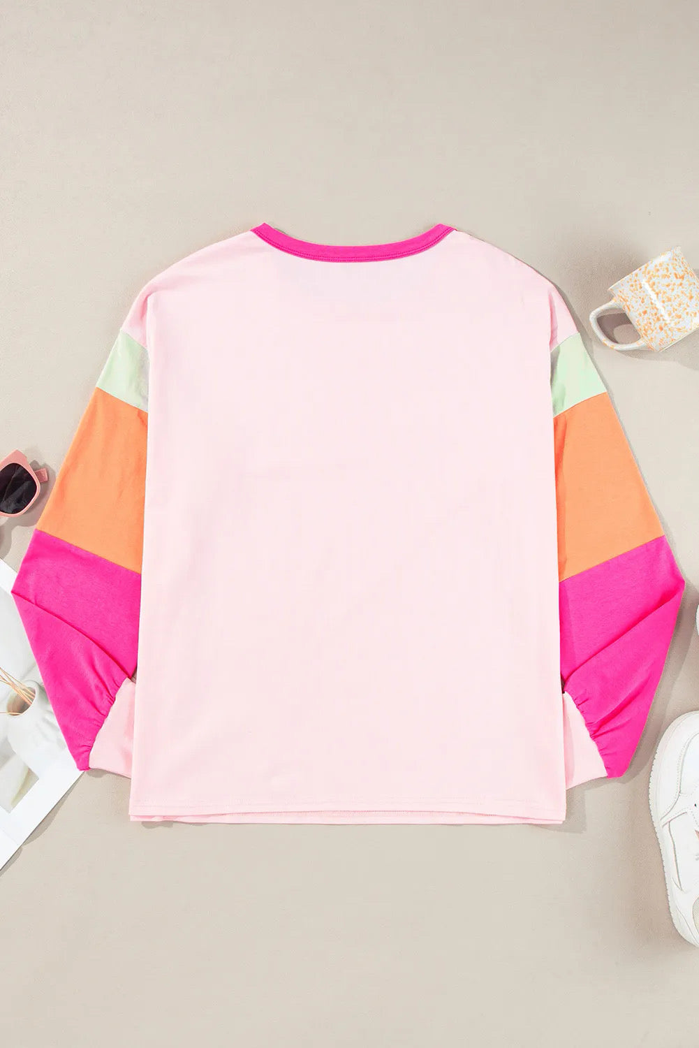 Bright Days Color Block Long Sleeve Top - PREORDER