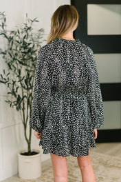 A Cheeky Little Time Tiered Dress in Black