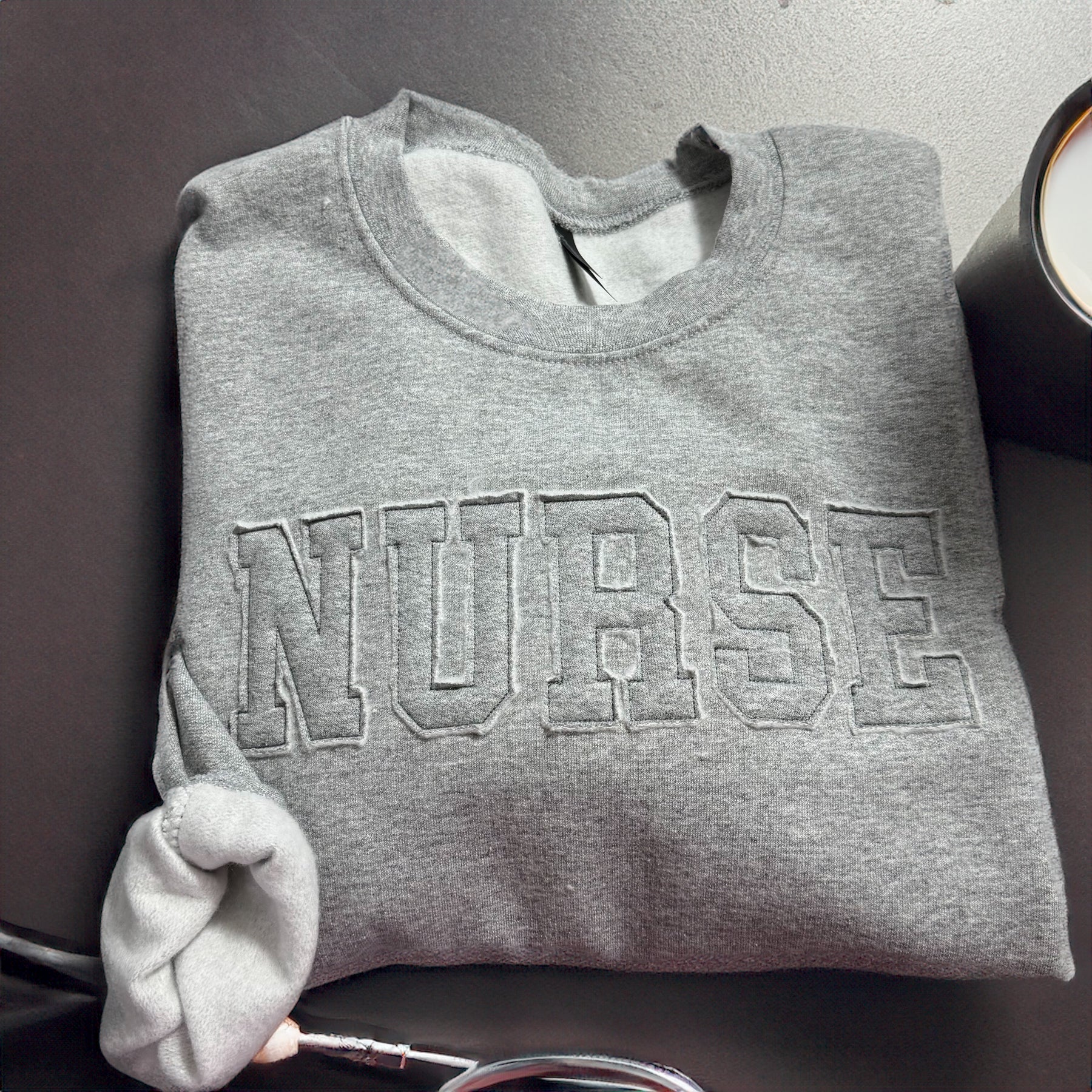Custom Appliqué Embroidered Sweatshirt PREORDER