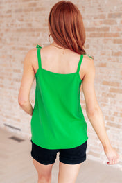 A Little Closer Shoulder Tied Tank Top